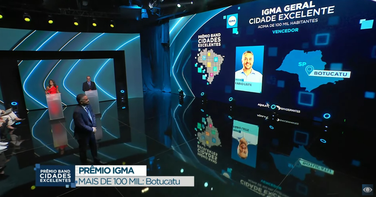 [Botucatu brilha: a cidade mais eficiente de São Paulo no Prêmio Band Cidades Excelentes 2025]
